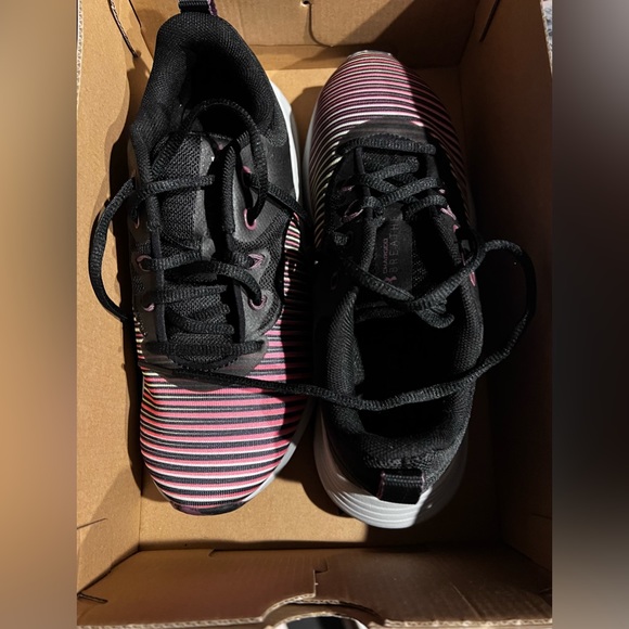 6 Under Armour charged breathe TR 3 PR knit shoes RARE FIND pastel stripe/black - Picture 3 of 5